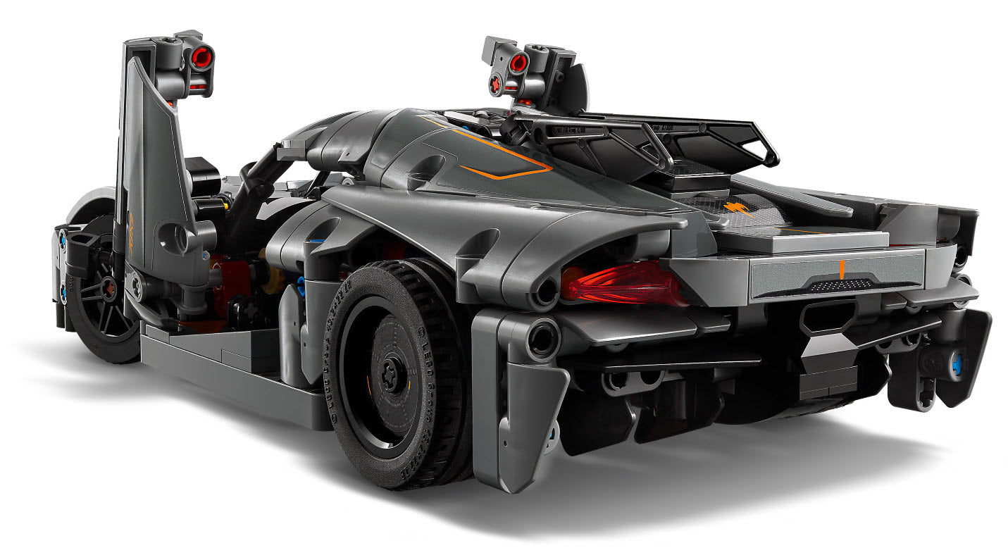 Detail 2: LEGO Technic 42173 Koenigsegg Jesko Absolut Supersportwagen in Grau