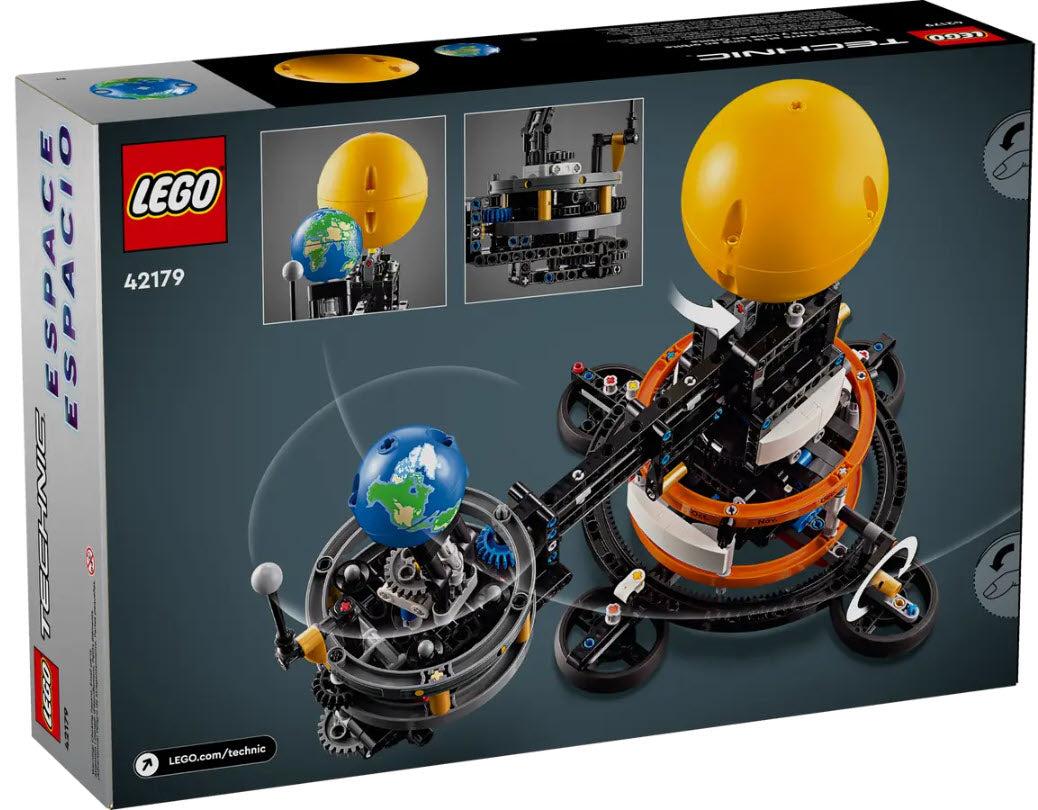 Box Rückansicht: LEGO Technic 42179 Sonne Erde Mond Modell