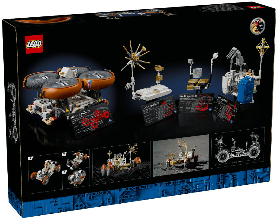Box Rückansicht: LEGO Technic 42182 NASA Apollo Lunar Roving Vehicle (LRV)