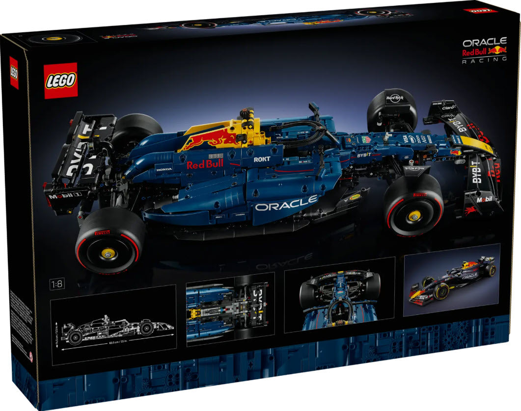 Box Rückseite: LEGO Technic 42206 Oracle Red Bull Racing RB20 F1 Rennauto
