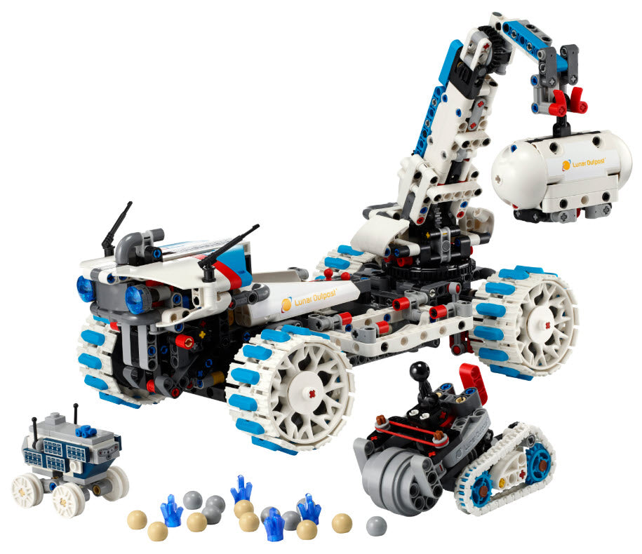 Inhalt: LEGO Technic 42211 Lunar Outpost Mondrover-Raumfahrzeug