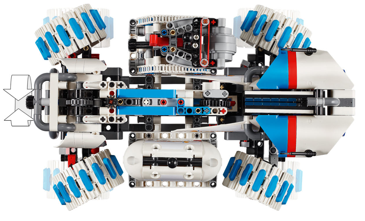 Detail 1: LEGO Technic 42211 Lunar Outpost Mondrover-Raumfahrzeug