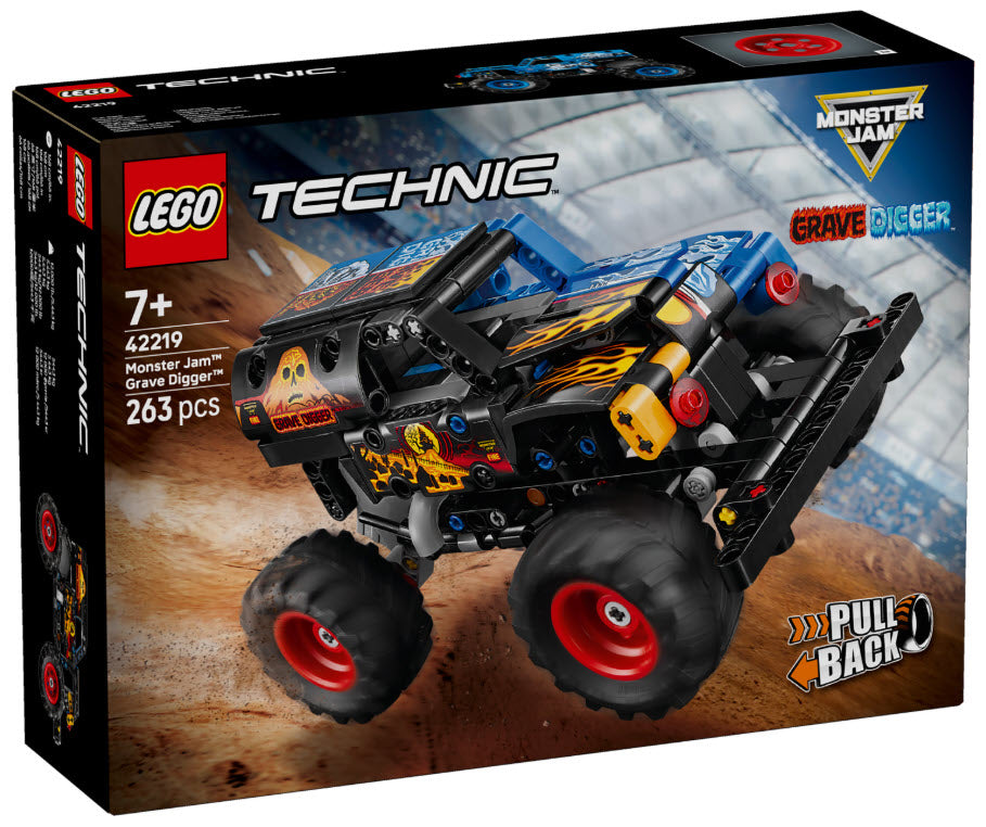 LEGO Technic 42219 Monster Jam Grave Digger Feuer und Eis