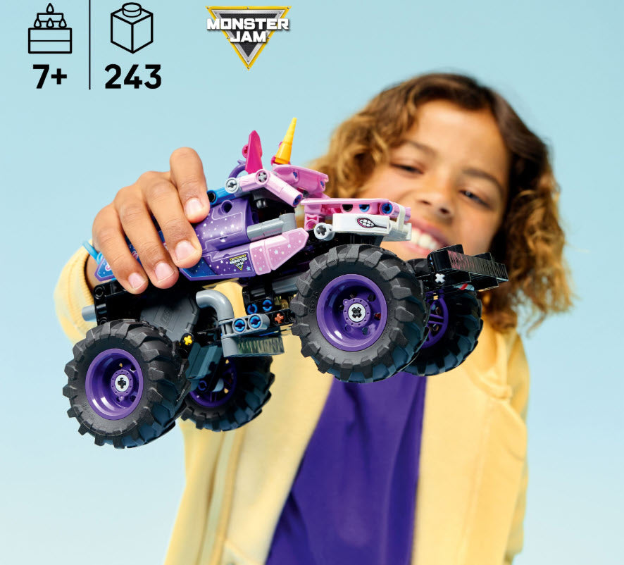 Detail 3: LEGO Technic 42220 Monster Jam Sparkle Smash mit Rückziehmotor