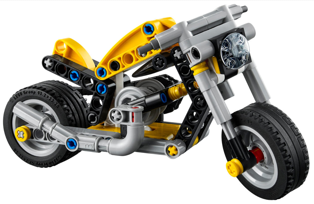 Inhalt: LEGO Technic 42225 Gelbes Motorrad