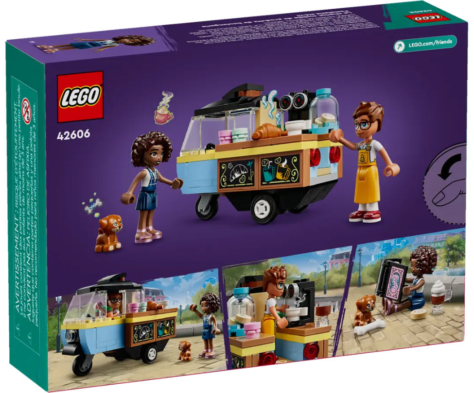 Box Rückseite: LEGO Friends 42606 Rollendes Café