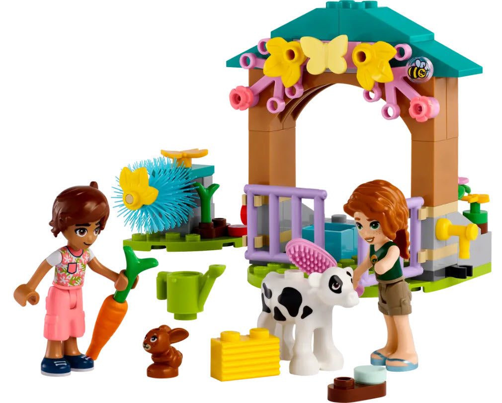 Inhalt: LEGO Friends 42607 Autumns Kälbchenstall