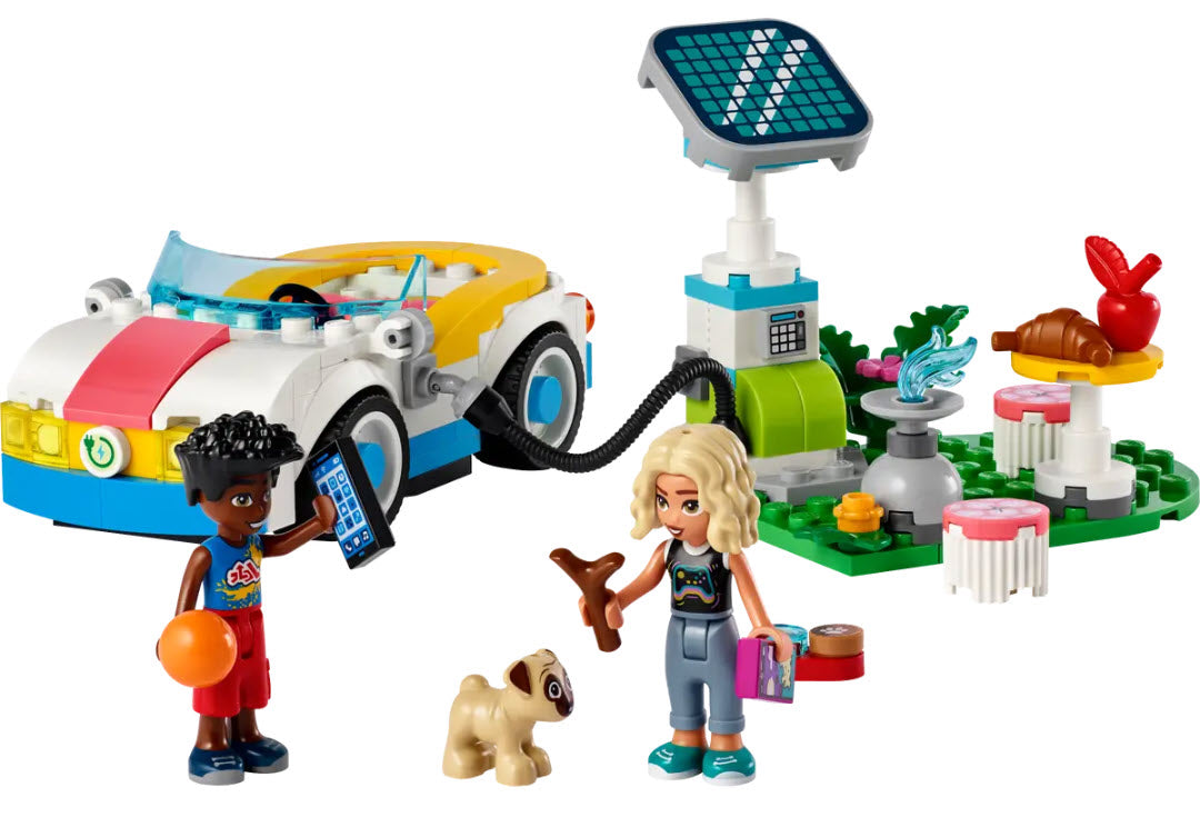Inhalt: LEGO Friends 42609 E-Auto mit Ladestation