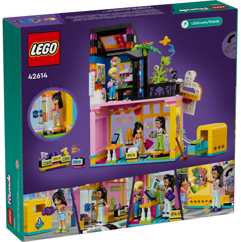 Box Rückseite: LEGO Friends 42614 Vintage-Modegeschäft
