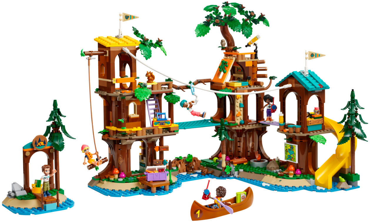 Inhalt: LEGO Friends 42631 Baumhaus im Abenteuercamp