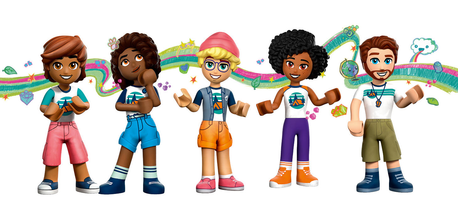 Minifiguren: LEGO Friends 42631 Baumhaus im Abenteuercamp