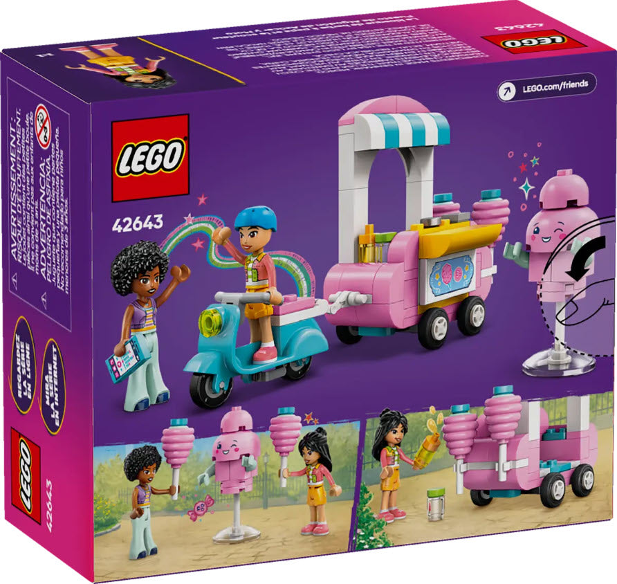Box Rückseite: LEGO Friends 42643 Zuckerwattestand