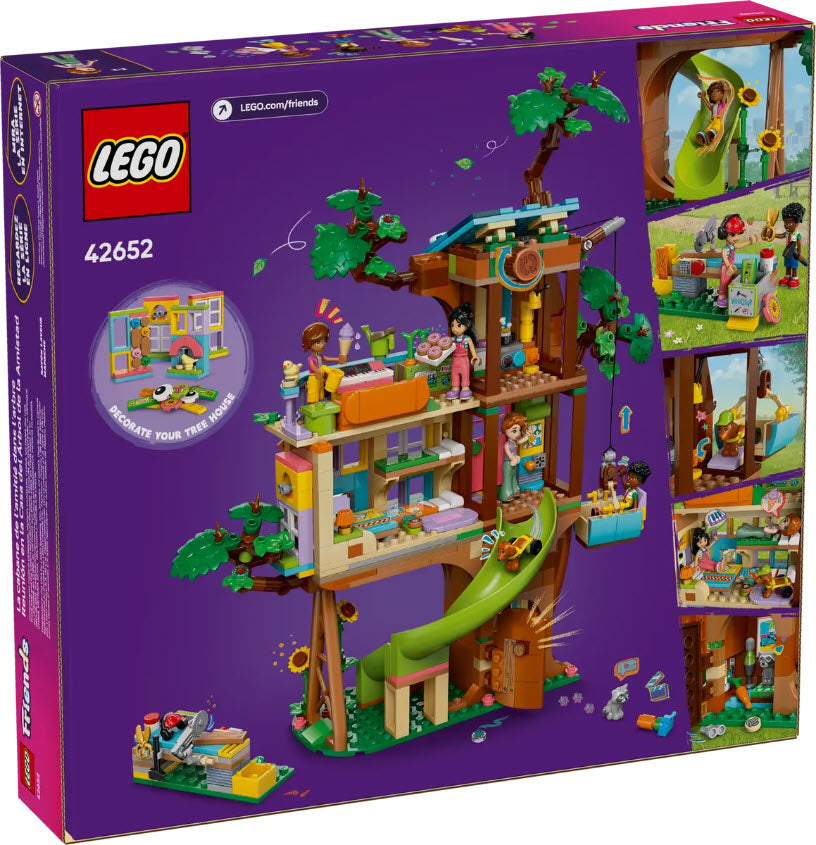 Box Rückseite: LEGO Friends 42652 Baumhaus