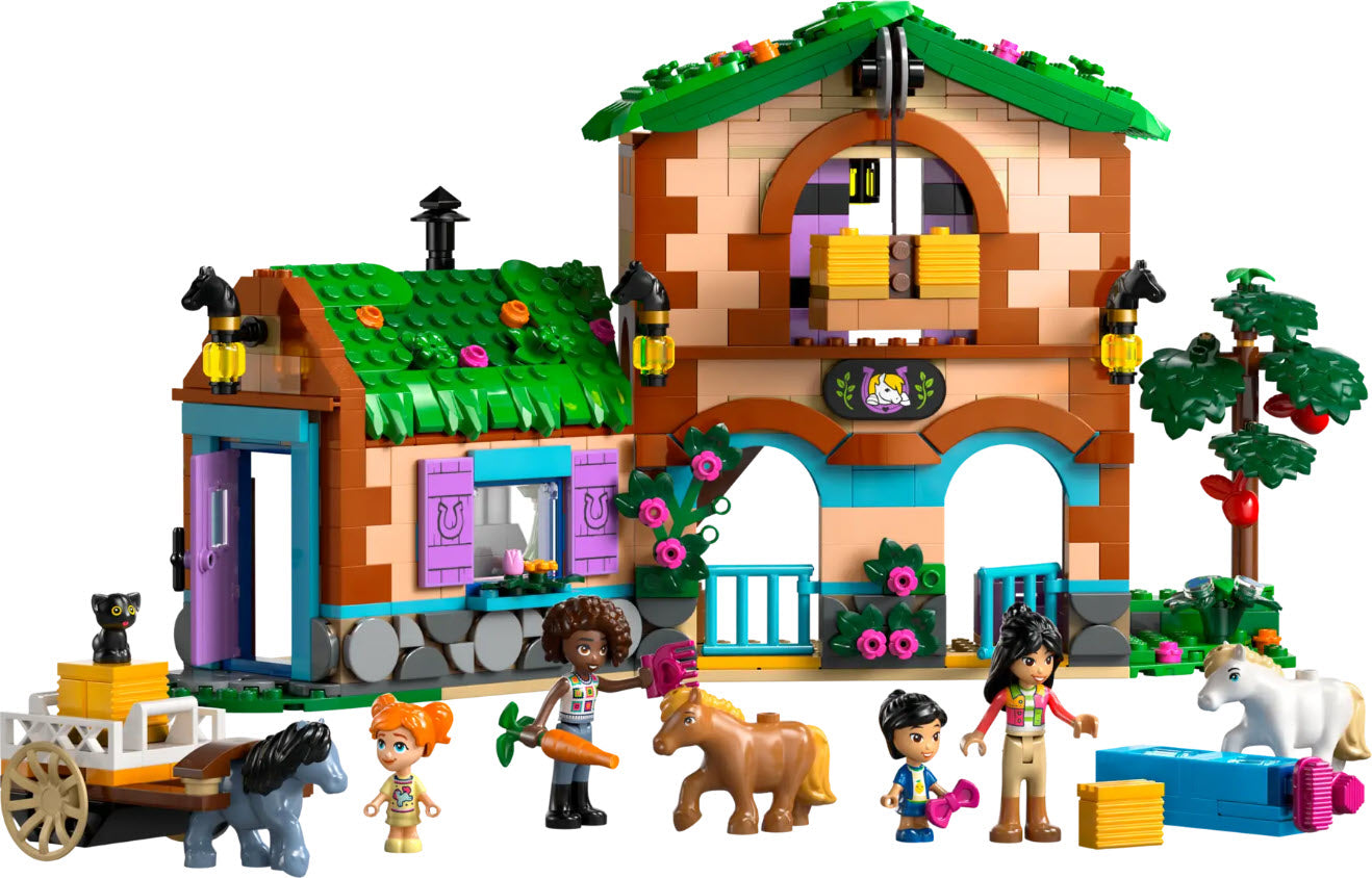 Inhalt: LEGO Friends 42654 Ponyhof & Stall
