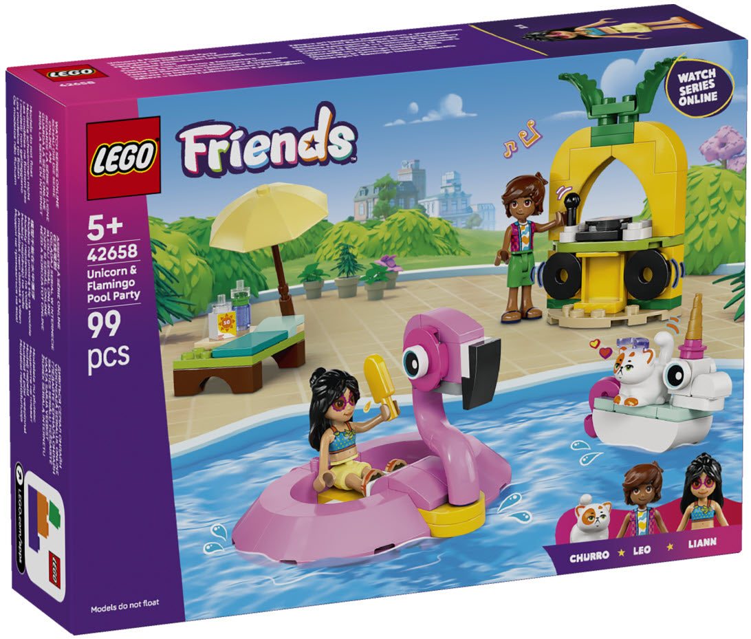 LEGO Friends 42658 Poolparty mit Einhorn und Flamingo