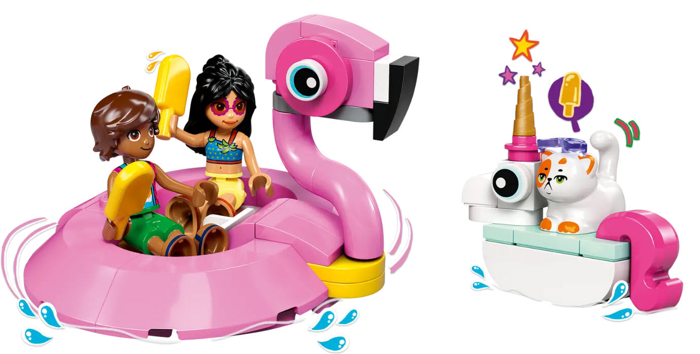 Minifiguren: LEGO Friends 42658 Poolparty mit Einhorn und Flamingo