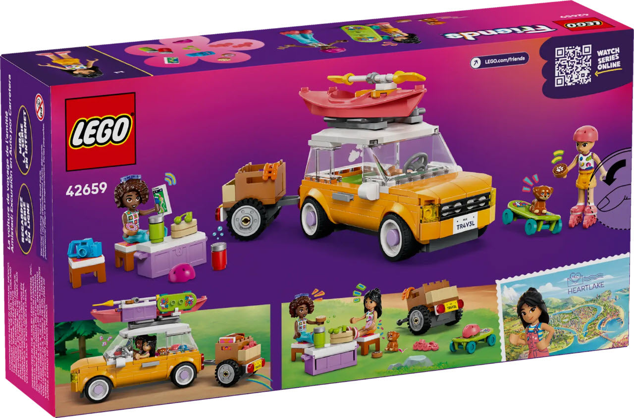 Box Rückseite: LEGO Friends 42659 Abenteuertrip mit Freunden