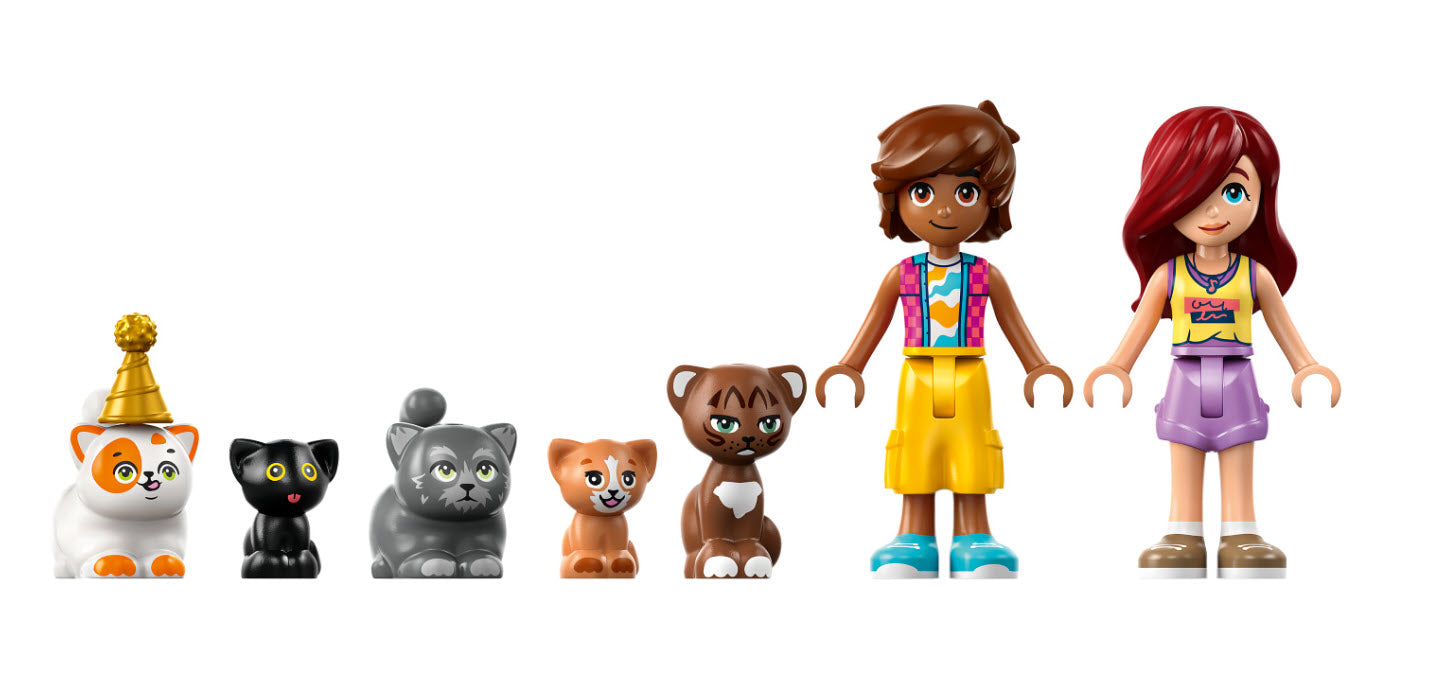 Minifiguren: LEGO Friends 42666 Katzengeburtstagsparty & Baumhaus