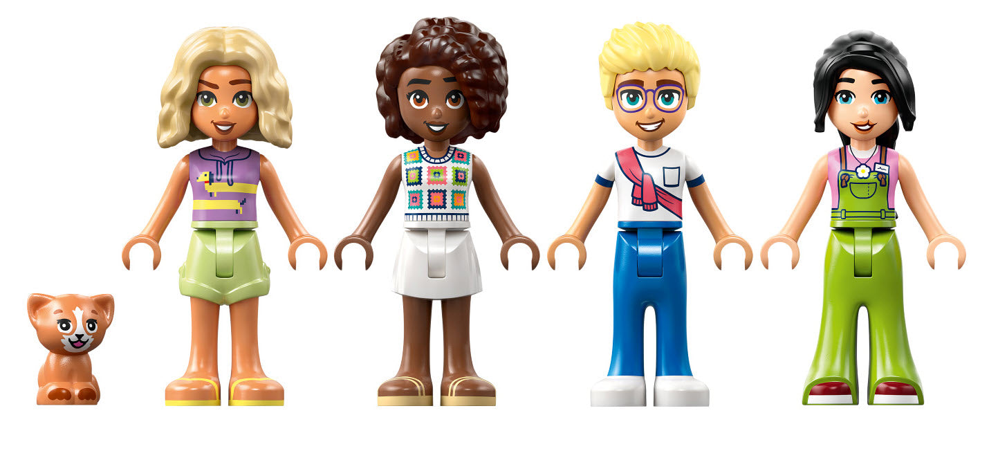 Minifiguren: LEGO Friends 42671 Pflanzencafe und Blumenkiosk
