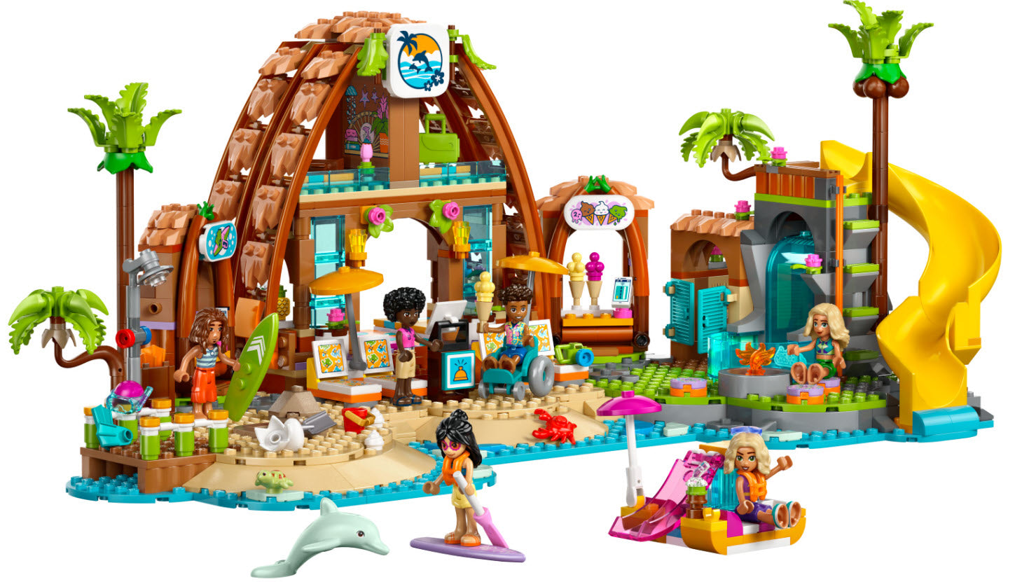 Inhalt: LEGO Friends 42673 Familienurlaub im Strandresort