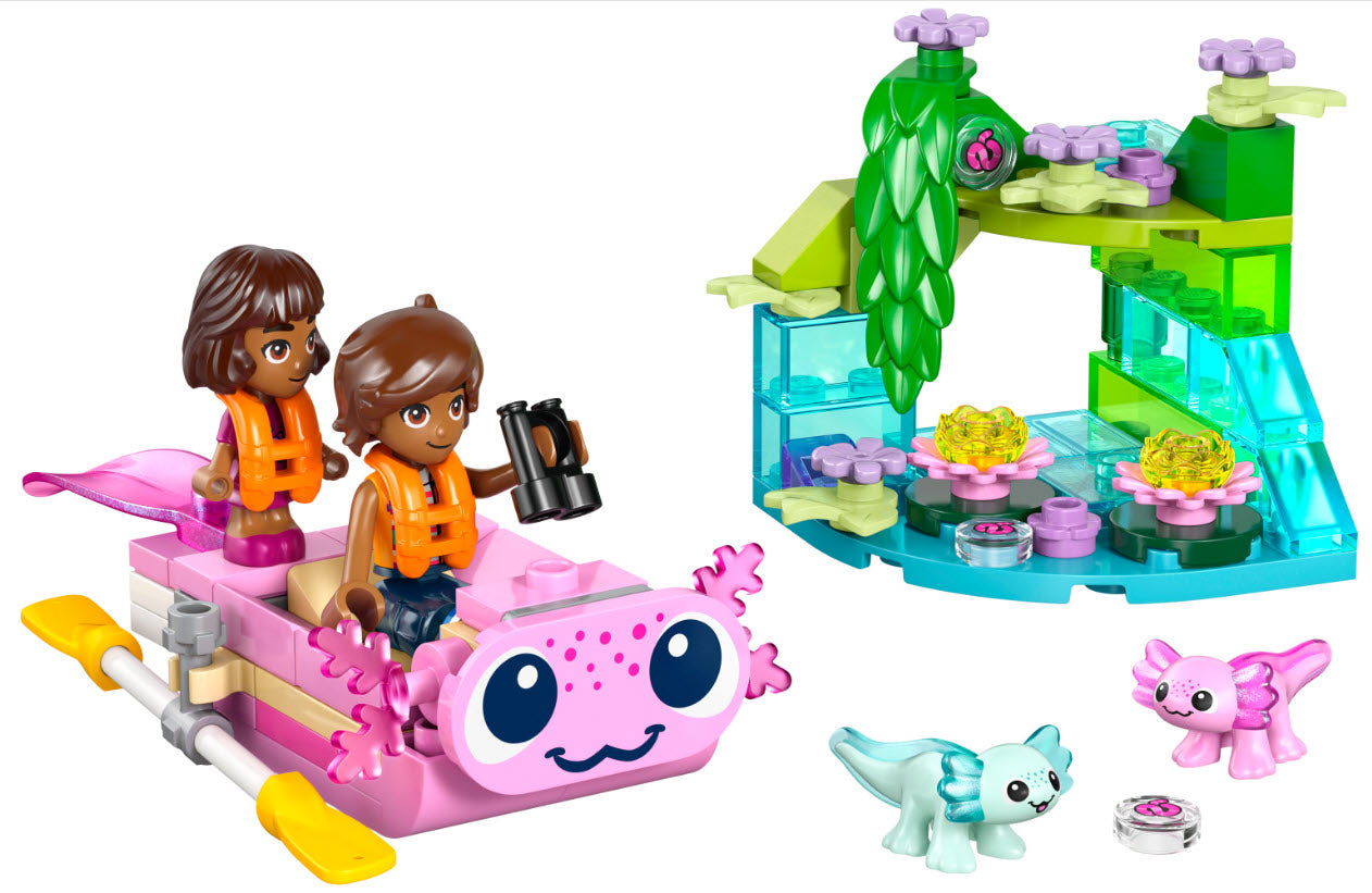 Inhalt: LEGO Friends 42681 Axolotl-Abenteuerboot