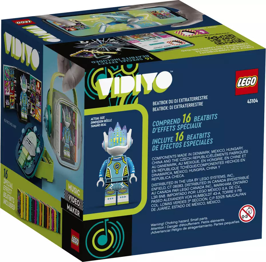 Box Rückseite: LEGO VIDIYO 43104 Alien DJ BeatBox