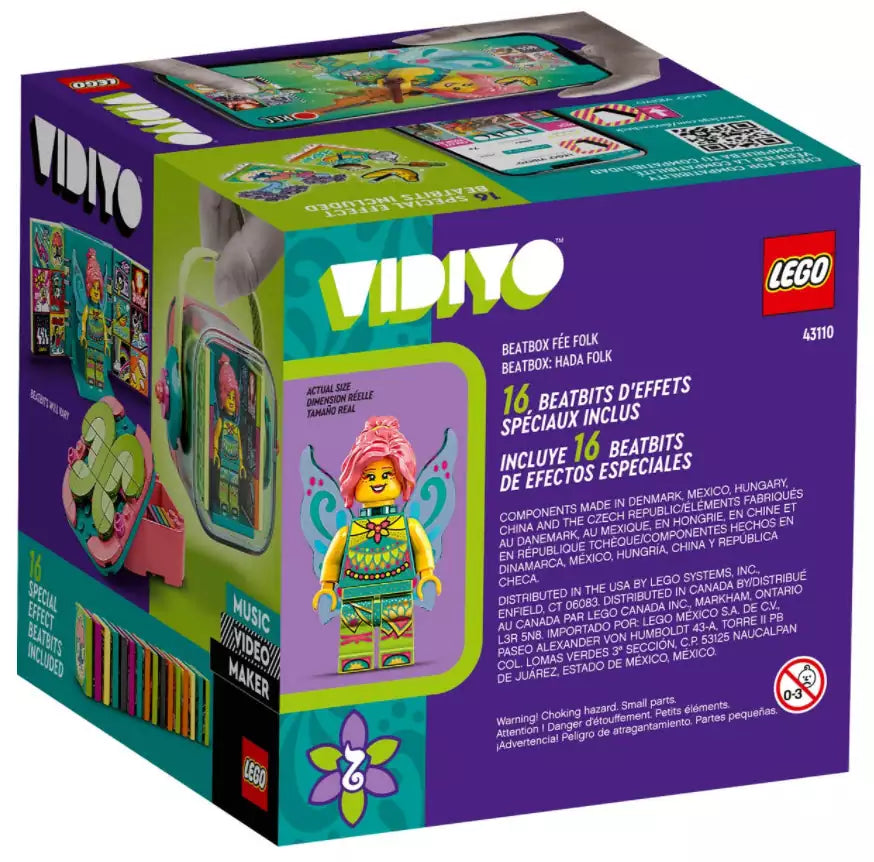 Box Rückansicht: LEGO VIDIYO 43110 Folk Fairy BeatBox