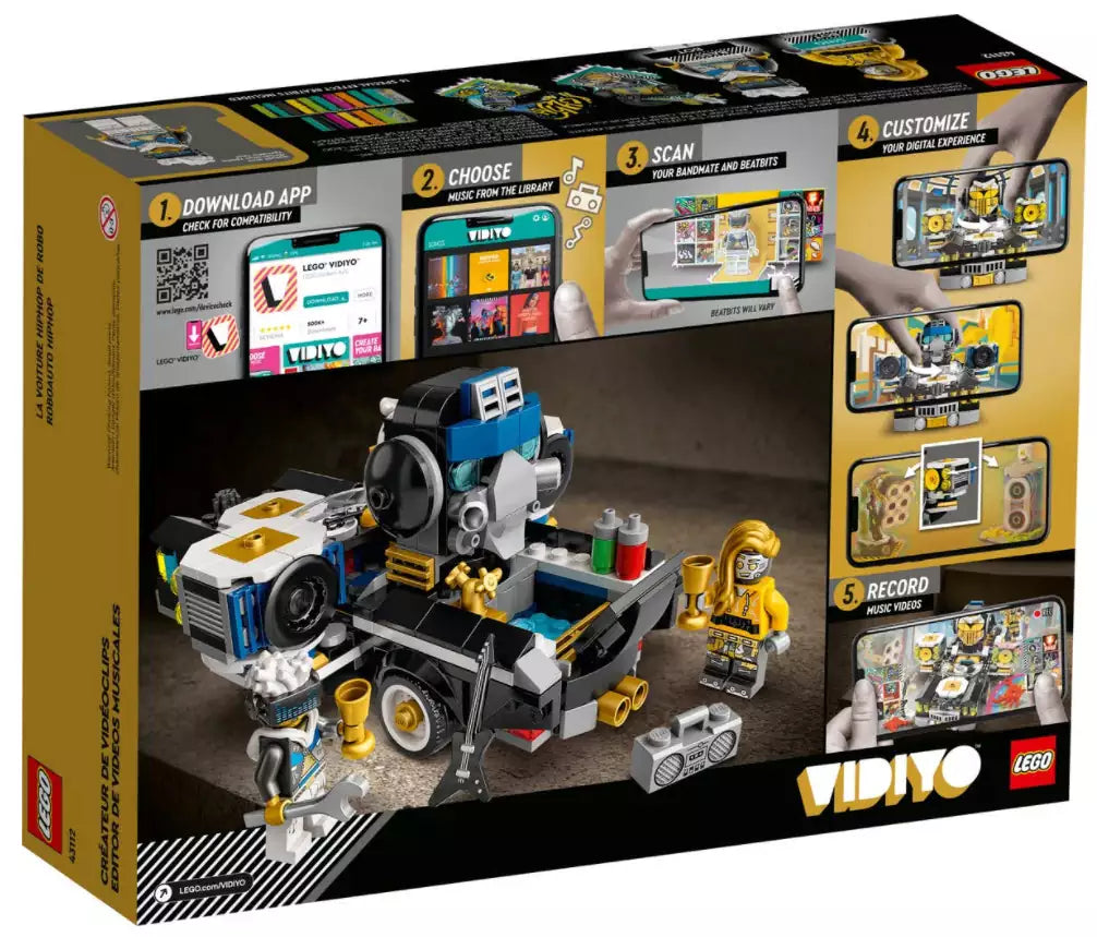 Box Rückansicht: LEGO VIDIYO 43112 Robo HipHop Car