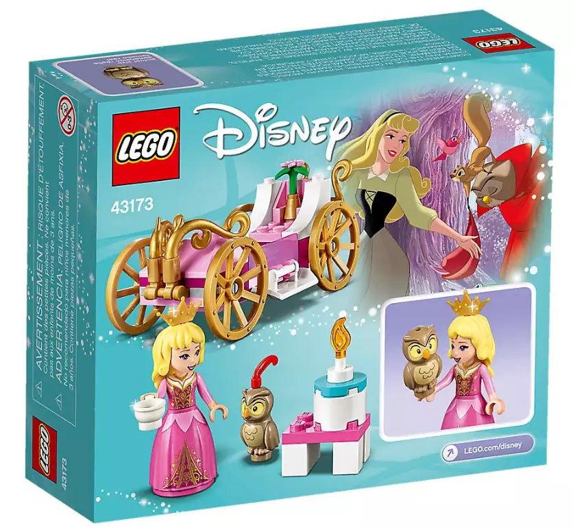 Box Rückseite: LEGO Disney Princess 43173 Auroras königliche Kutsche