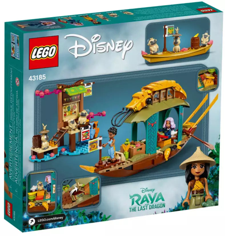 Box Rückseite: LEGO Disney Princess 43185 Bouns Boot