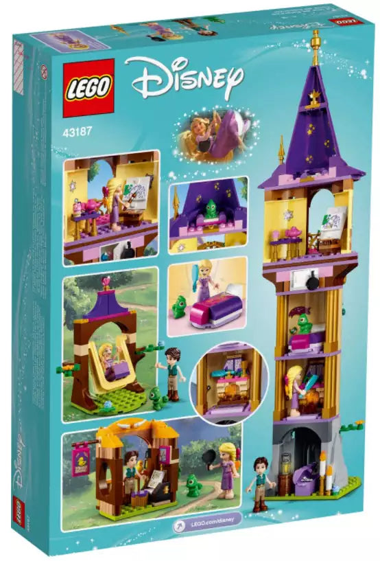 Box Rückseite: LEGO Disney Princess 43187 Rapunzels Turm
