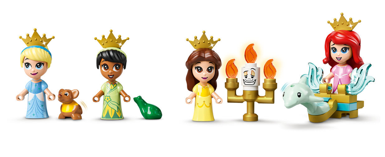 Minifiguren: LEGO Disney Princess 43193 Märchenbuch Abenteuer mit Arielle, Belle, Cinderella und Tiana