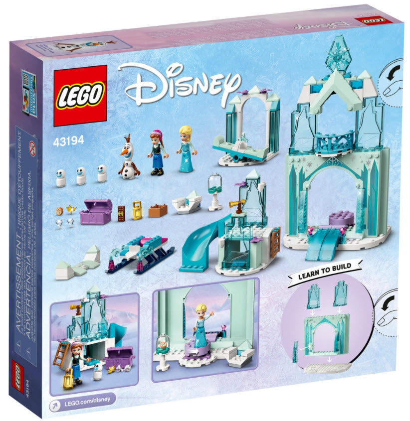 Box Rückansicht: LEGO Disney Princess 43194 Annas und Elsas Wintermärchen