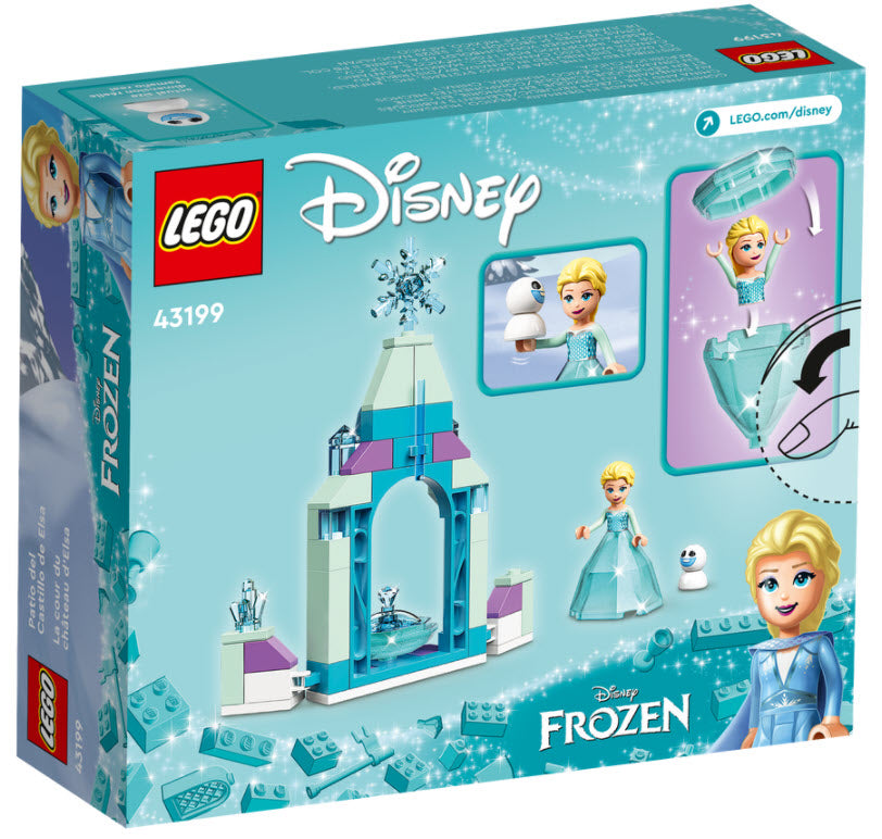 Box Rückseite: LEGO Disney Princess 43199 Elsas Schlosshof