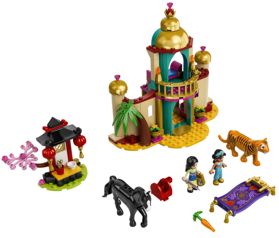 Inhalt: LEGO Disney Princess 43208 Jasmins und Mulans Abenteuer