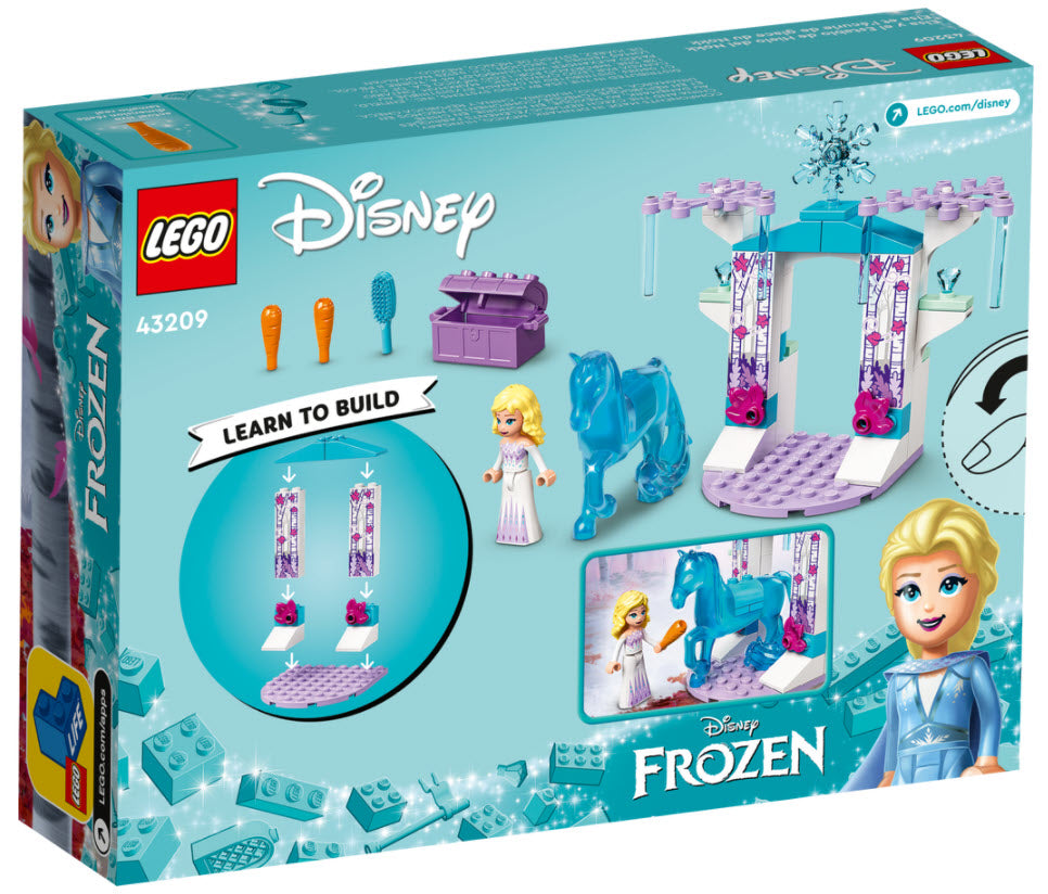 Box Rückseite: LEGO Disney Princess 43209 Elsa und Nokks Eisstall