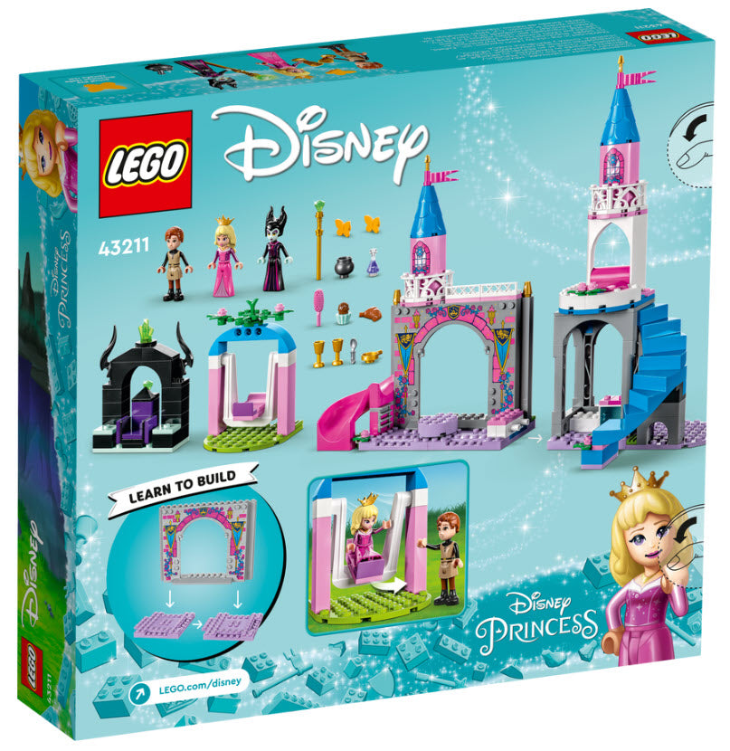 Box Rückseite: LEGO Disney Princess 43211 Auroras Schloss