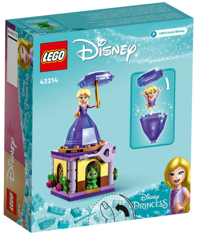 Box Rückseite: LEGO Disney Princess 43214 Rapunzel-Spieluhr