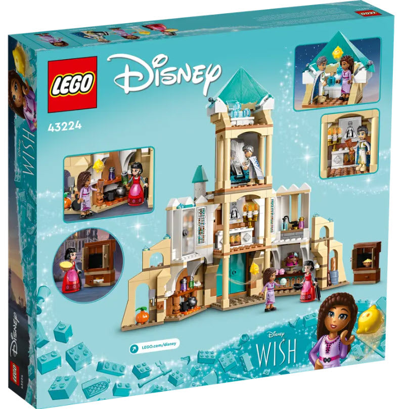 Box Rückansicht: LEGO Disney 43224 König Magnificos Schloss