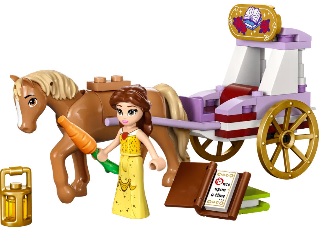 Inhalt: LEGO Disney 43233 Belles Pferdekutsche
