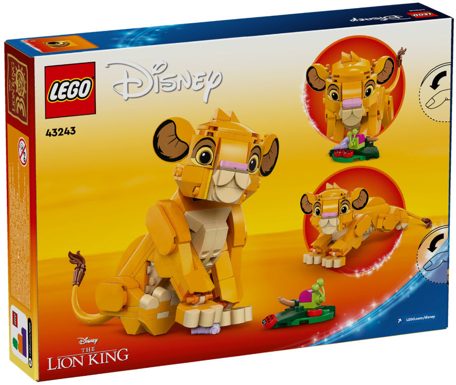 Box Rückansicht: LEGO Disney 43243 Simba, das Löwenjunge des Königs
