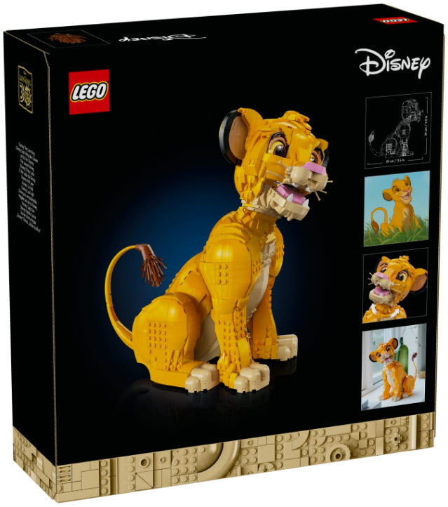 Box Rückansicht: LEGO Disney 43247 Simba, der junge König der Löwen