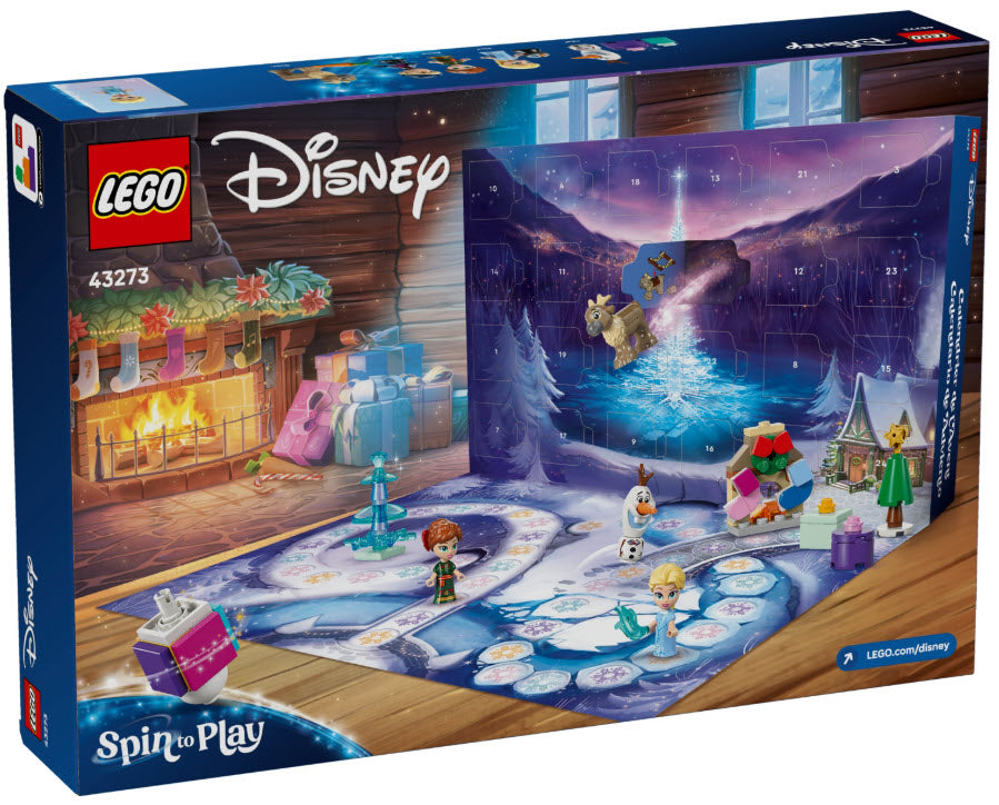 Box Rückseite: LEGO Disney Frozen 43273 Adventskalender 2025