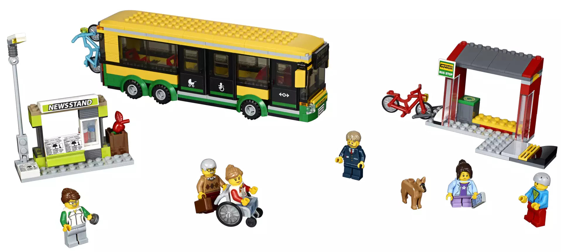 LEGO City 60154 Busbahnhof, Inhalt