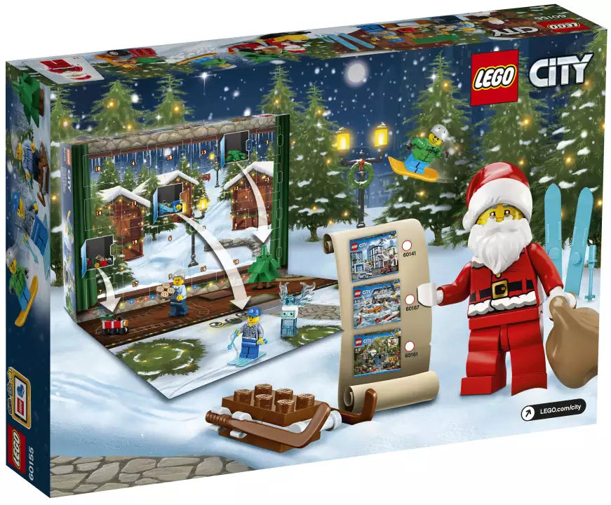 LEGO City 60155 Adventskalender 2017, Box Rückansicht