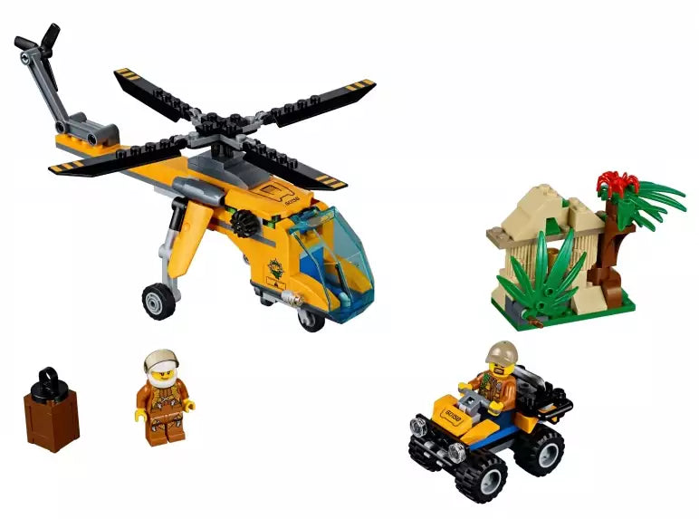 Inhalt: LEGO City 60158 Dschungel-Frachthubschrauber