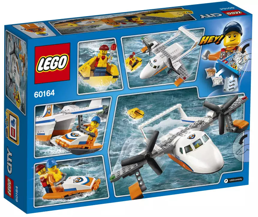 Box Rückansicht: LEGO City 60164 Rettungsflugzeug