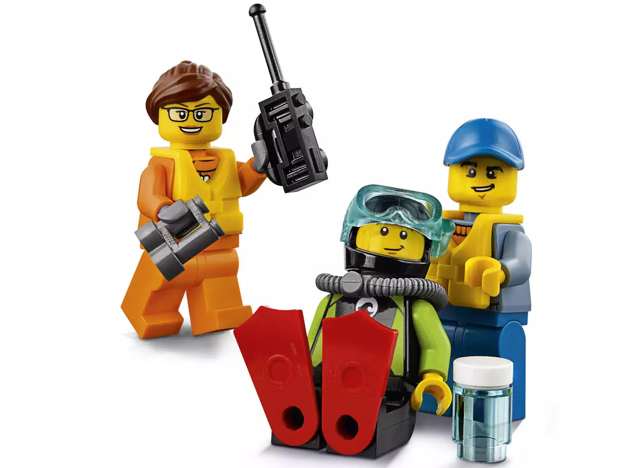 Minifiguren: LEGO City 60165 Geländewagen mit Rettungsboot