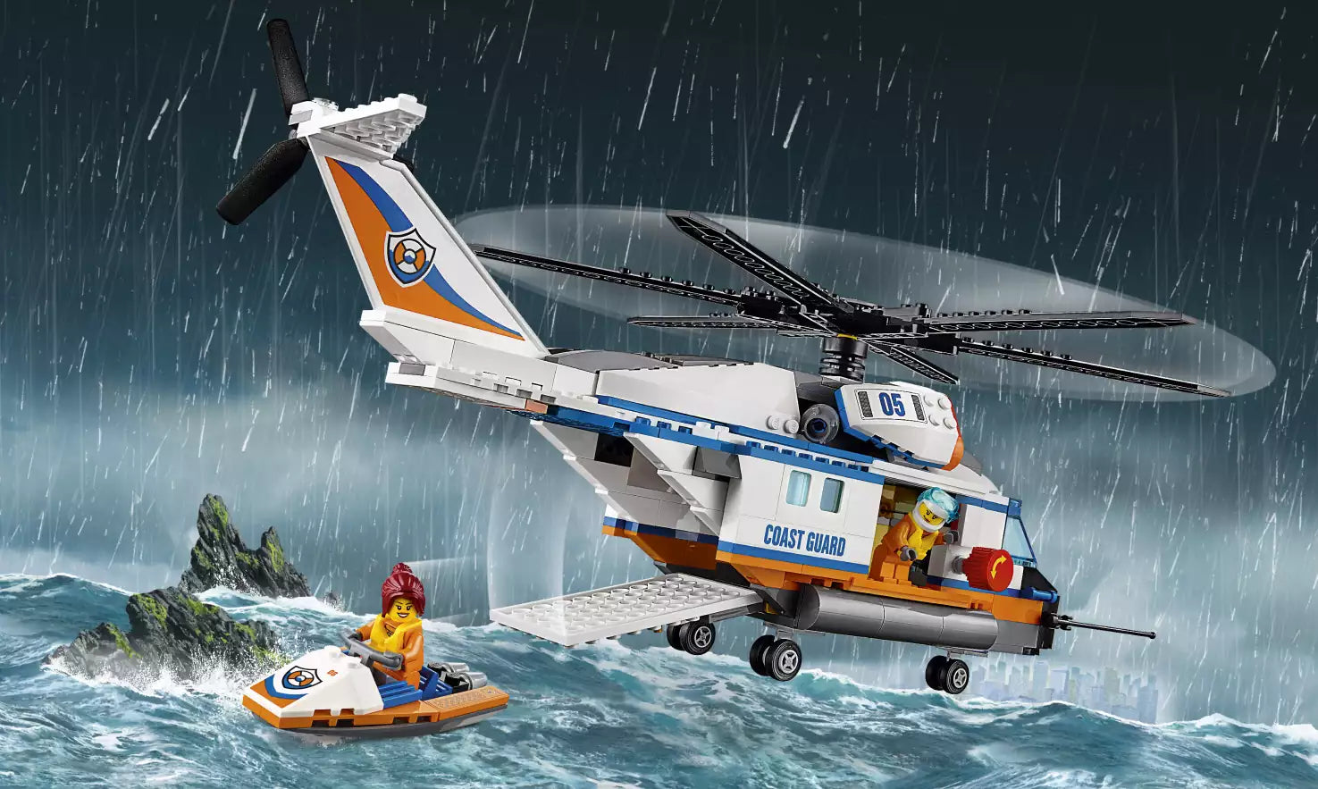 Detail 2: LEGO City 60166 Seenot-Rettungshubschrauber
