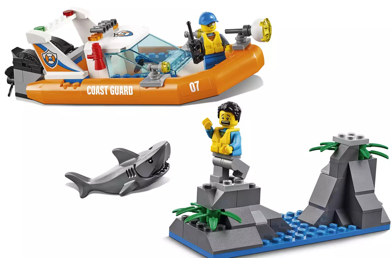 Minifiguren: LEGO City 60168 Segelboot in Not